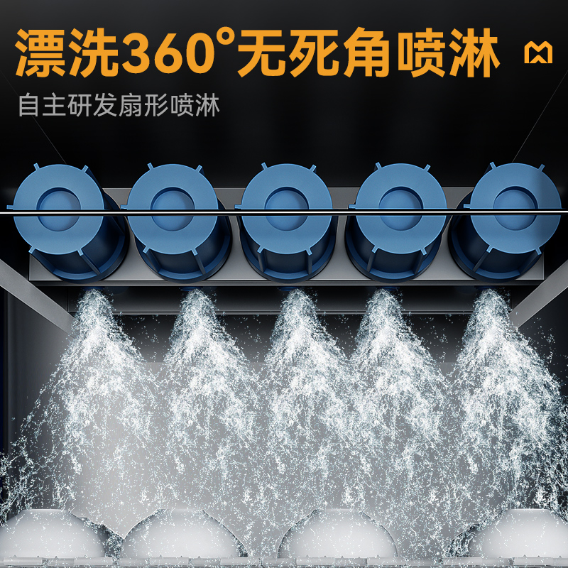 麥大廚3.6m豪華款平放式單缸雙噴淋單烘干單位食堂洗碗機(jī)